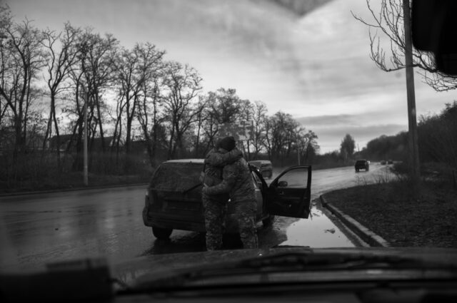 Soldiers are emotional as they rotate on the front line and have many losses.