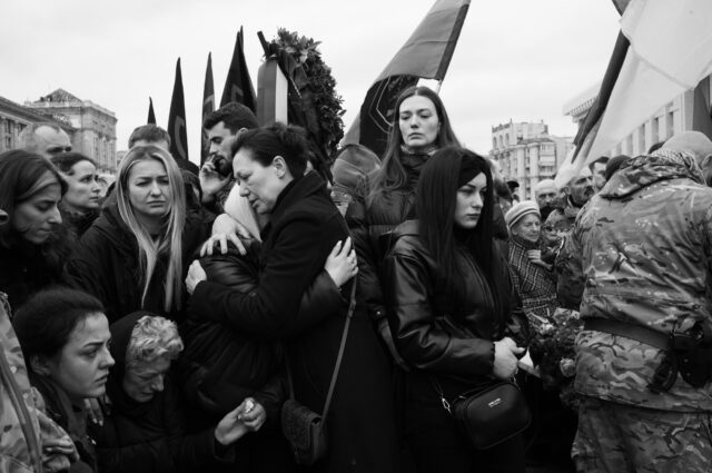 The funeral of legendary commander of the 1st mechanised battalion 