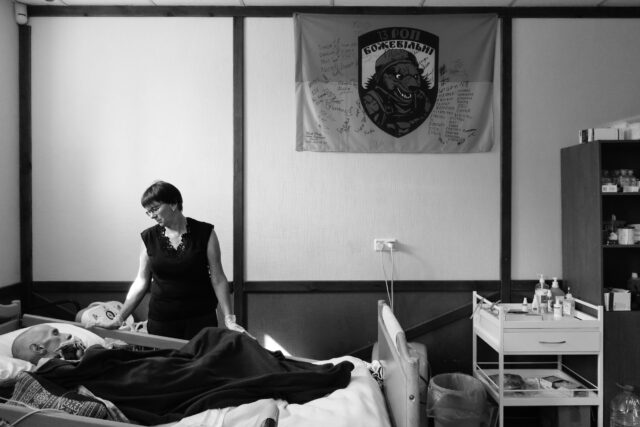 Palliative cures at an undisclosed private facility for terminal and recovering patients from severe wounds in the battlefield